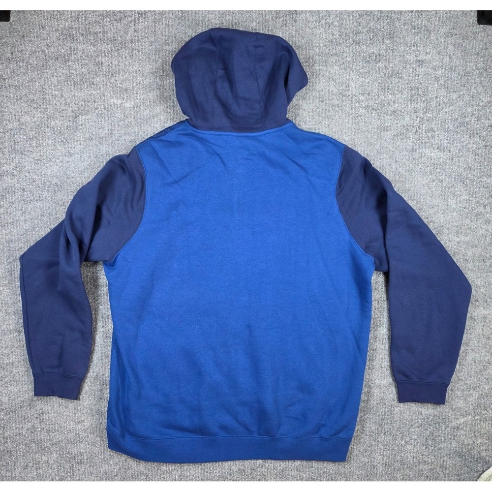 NWT Nike Sweatshirt Mens 2XL XXL Blue Swoosh Spell Out Full Zip Hoodie New - Picture 10 of 10
